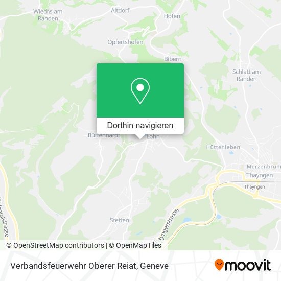 Verbandsfeuerwehr Oberer Reiat Karte