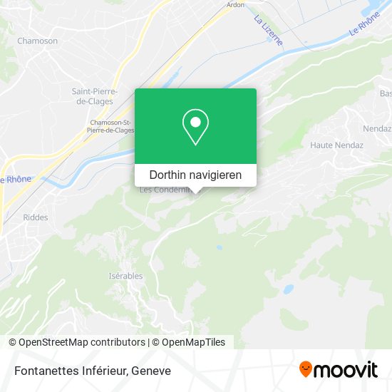 Fontanettes Inférieur Karte