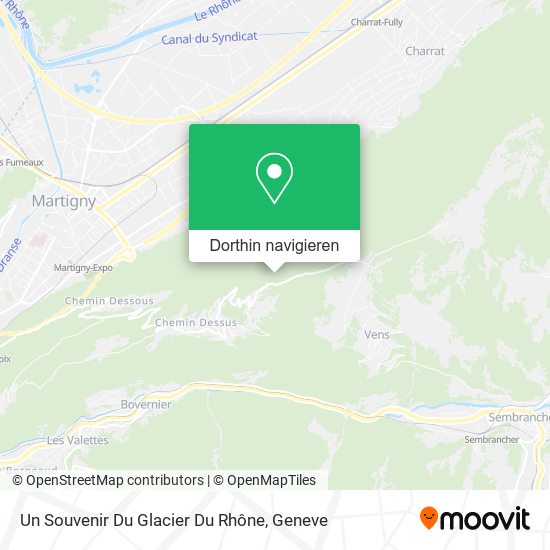 Un Souvenir Du Glacier Du Rhône Karte