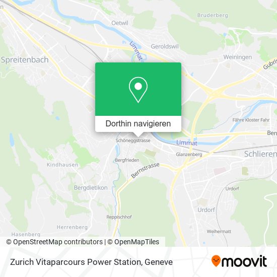 Zurich Vitaparcours Power Station Karte