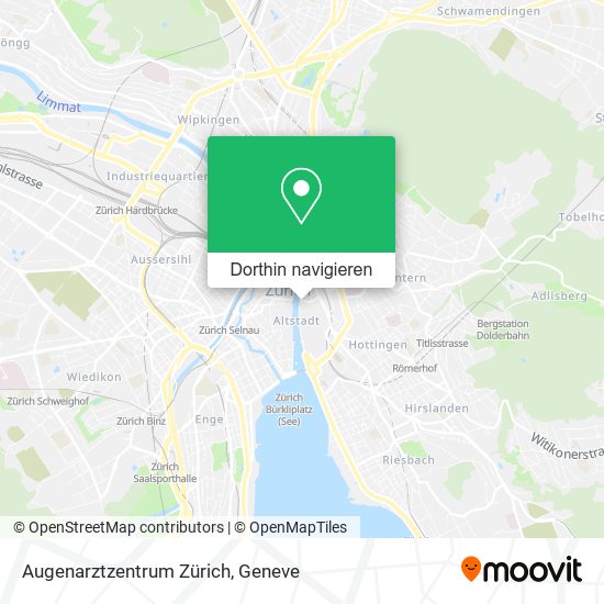 Augenarztzentrum Zürich Karte