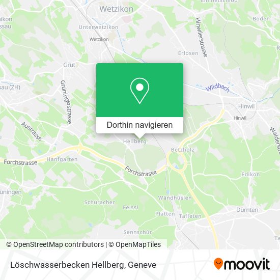Löschwasserbecken Hellberg Karte