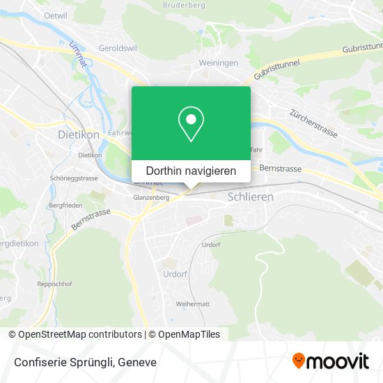 Confiserie Sprüngli Karte