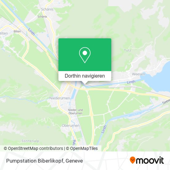Pumpstation Biberlikopf Karte