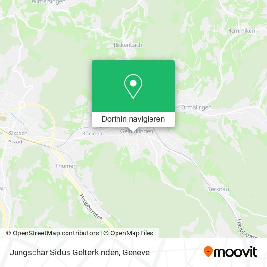 Jungschar Sidus Gelterkinden Karte