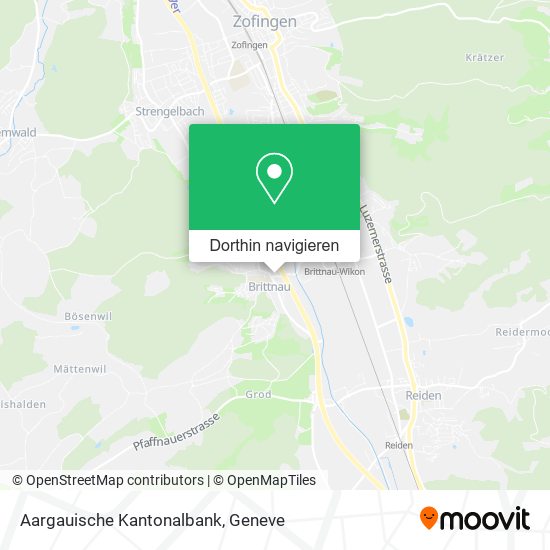 Aargauische Kantonalbank Karte