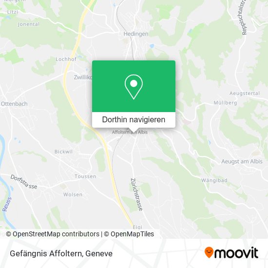 Gefängnis Affoltern Karte