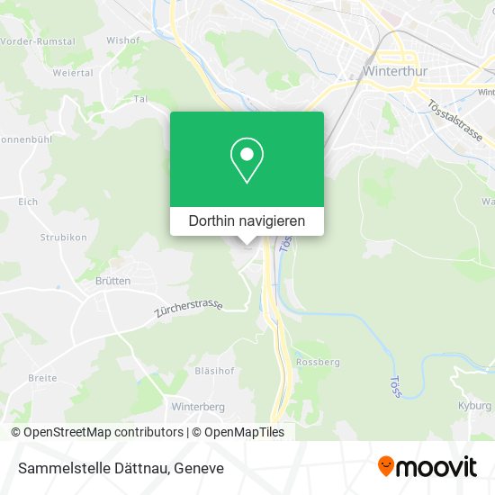 Sammelstelle Dättnau Karte