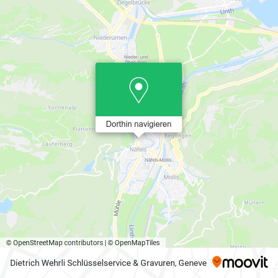 Dietrich Wehrli Schlüsselservice & Gravuren Karte