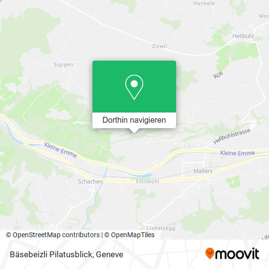 Bäsebeizli Pilatusblick Karte