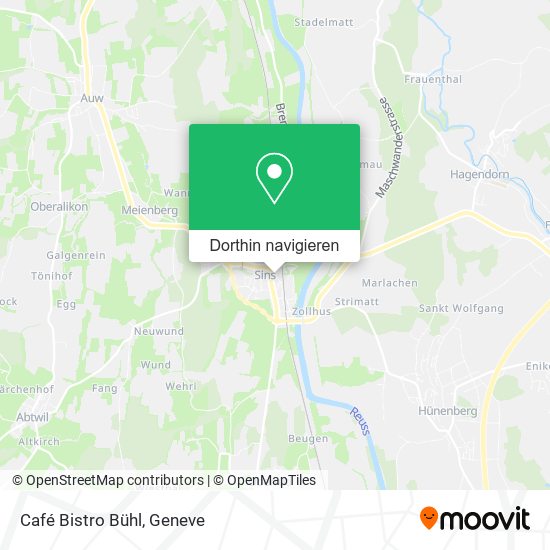 Café Bistro Bühl Karte