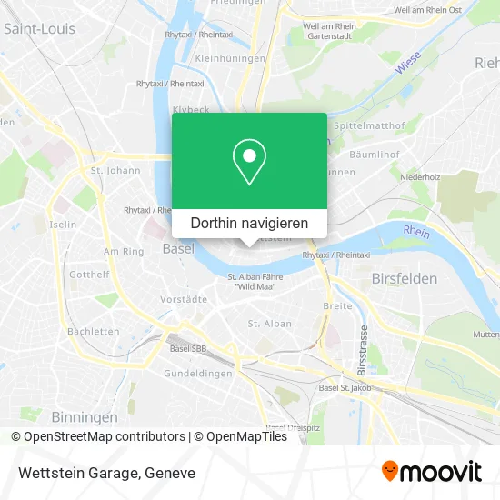 Wettstein Garage Karte