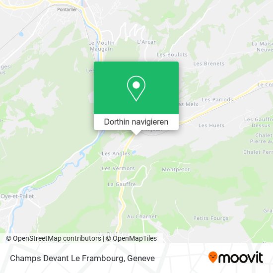 Champs Devant Le Frambourg Karte