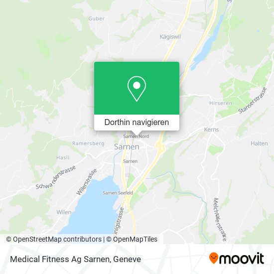 Medical Fitness Ag Sarnen Karte