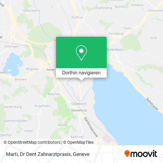 Marti, Dr Dent Zahnarztpraxis Karte