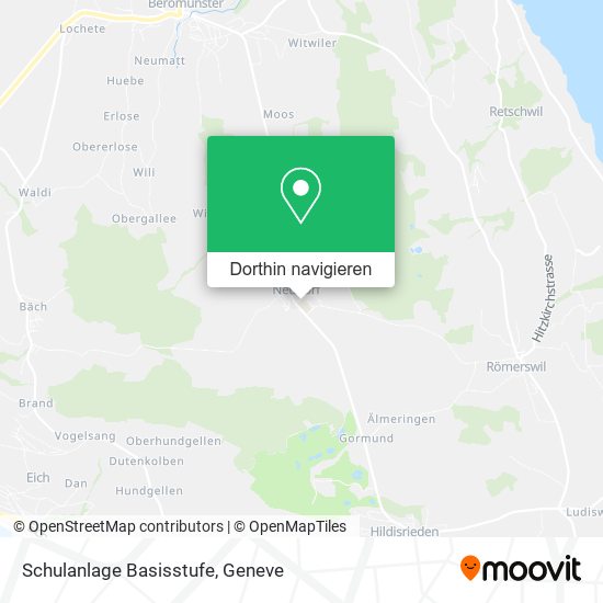 Schulanlage Basisstufe Karte