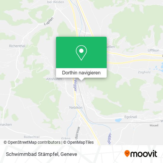 Schwimmbad Stämpfel Karte