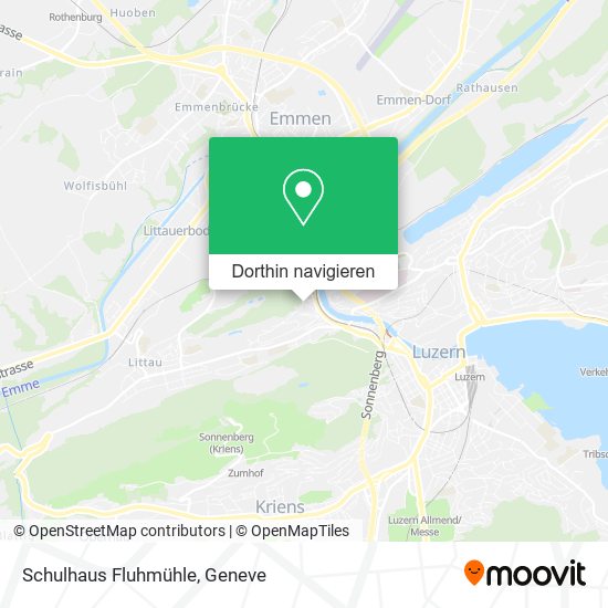 Schulhaus Fluhmühle Karte