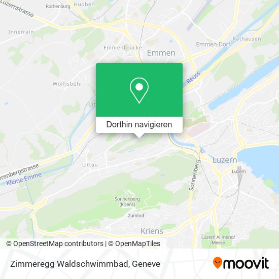 Zimmeregg Waldschwimmbad Karte
