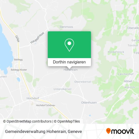 Gemeindeverwaltung Hohenrain Karte