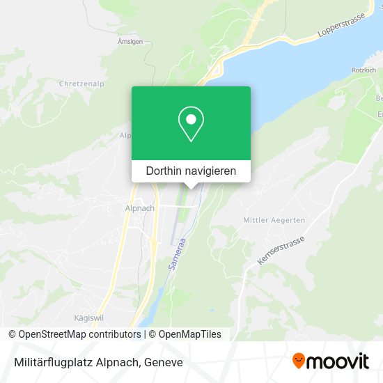 Militärflugplatz Alpnach Karte