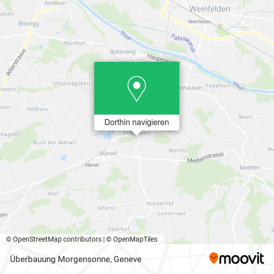 Überbauung Morgensonne Karte