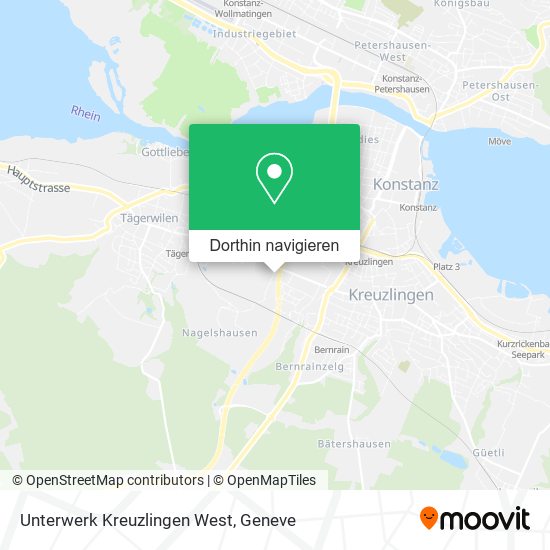 Unterwerk Kreuzlingen West Karte