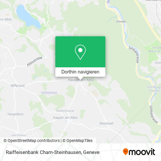 Raiffeisenbank Cham-Steinhausen Karte