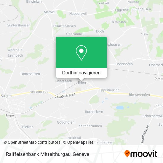 Raiffeisenbank Mittelthurgau Karte