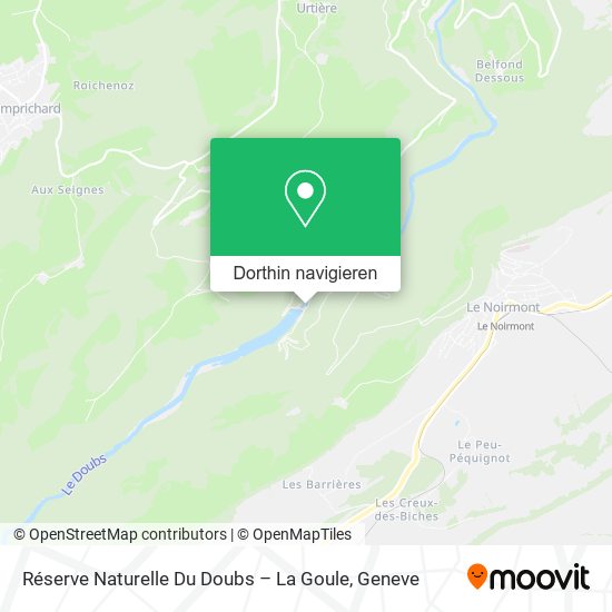 Réserve Naturelle Du Doubs – La Goule Karte