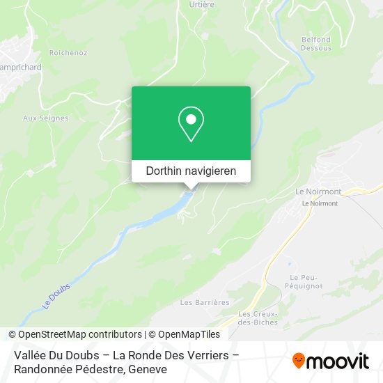 Vallée Du Doubs – La Ronde Des Verriers – Randonnée Pédestre Karte