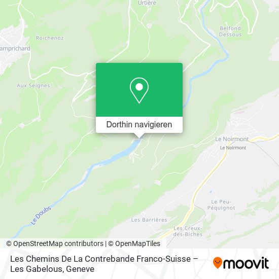 Les Chemins De La Contrebande Franco-Suisse – Les Gabelous Karte