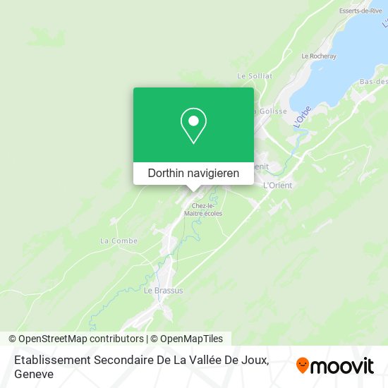 Etablissement Secondaire De La Vallée De Joux Karte