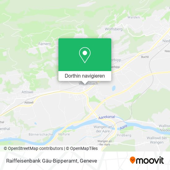 Raiffeisenbank Gäu-Bipperamt Karte