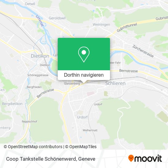 Coop Tankstelle Schönenwerd Karte