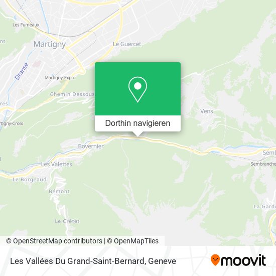 Les Vallées Du Grand-Saint-Bernard Karte
