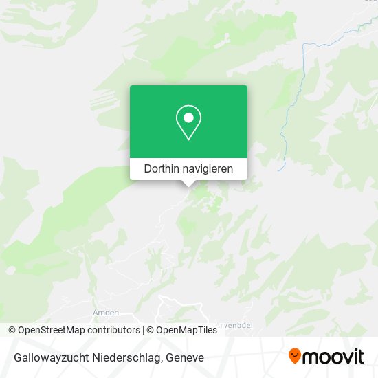Gallowayzucht Niederschlag Karte