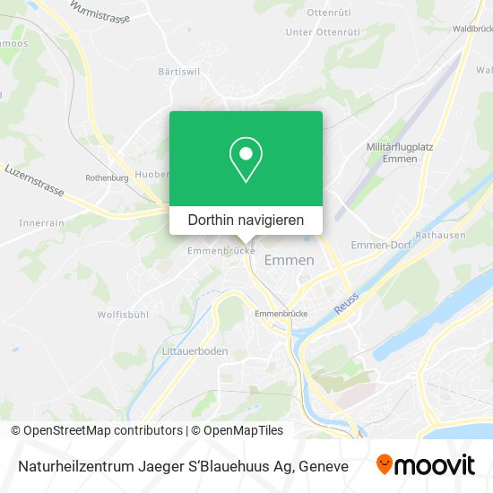 Naturheilzentrum Jaeger S‘Blauehuus Ag Karte