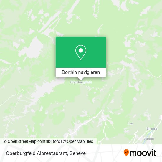 Oberburgfeld Alprestaurant Karte