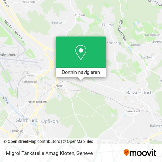 Migrol Tankstelle Amag Kloten Karte