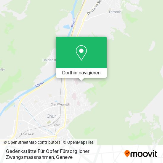 Gedenkstätte Für Opfer Fürsorglicher Zwangsmassnahmen Karte