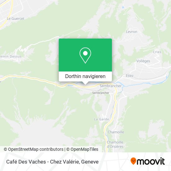 Café Des Vaches - Chez Valérie Karte
