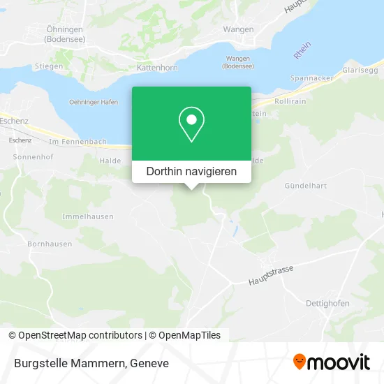 Burgstelle Mammern Karte