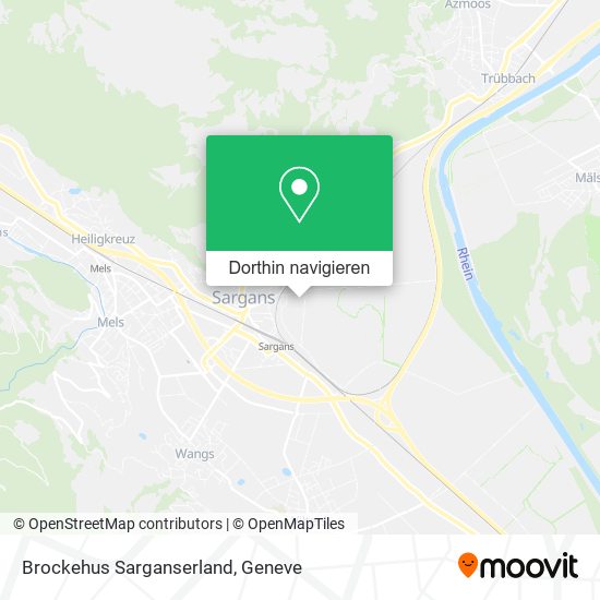 Brockehus Sarganserland Karte
