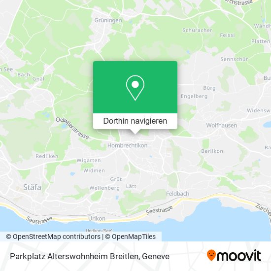 Parkplatz Alterswohnheim Breitlen Karte