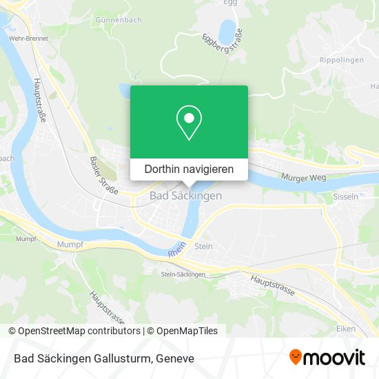 Bad Säckingen Gallusturm Karte