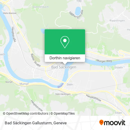 Bad Säckingen Gallusturm Karte