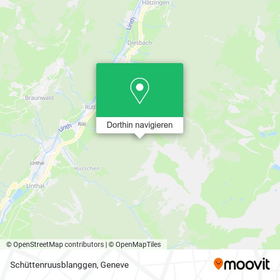 Schüttenruusblanggen Karte