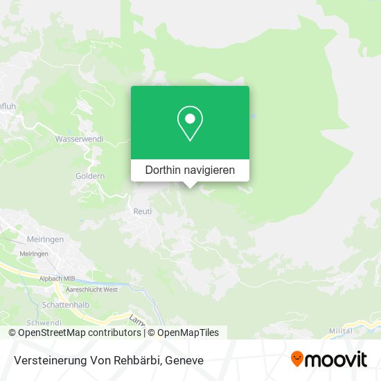 Versteinerung Von Rehbärbi Karte