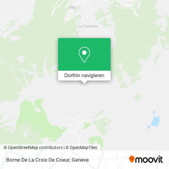 Borne De La Croix De Coeur Karte